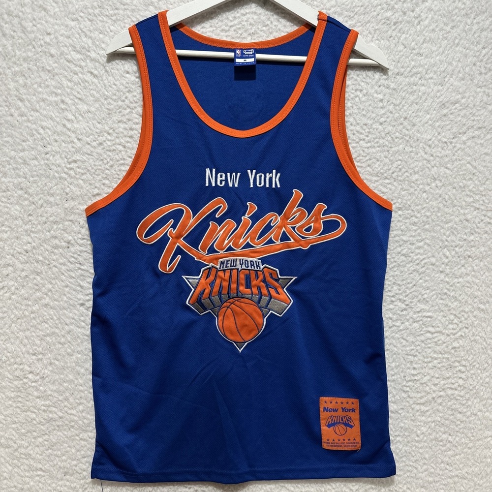 New York Knicks Jersey Men's Size M NBA Blue Ultra Game Tank‎ Top Mesh